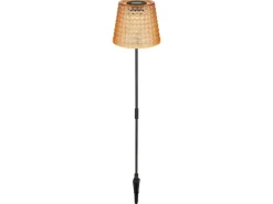 Globo LED-Solarleuchten-Set Ø 12,5 cm x 60 cm Amber 2 Stück