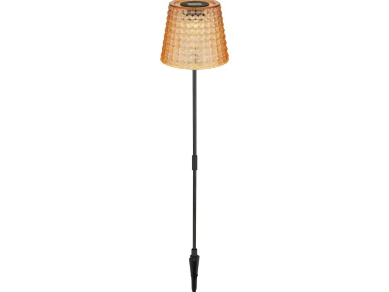 Globo LED-Solarleuchten-Set Ø 12,5 cm x 60 cm Amber 2 Stück