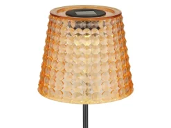 Globo LED-Solarleuchten-Set Ø 12,5 cm x 60 cm Amber 2 Stück