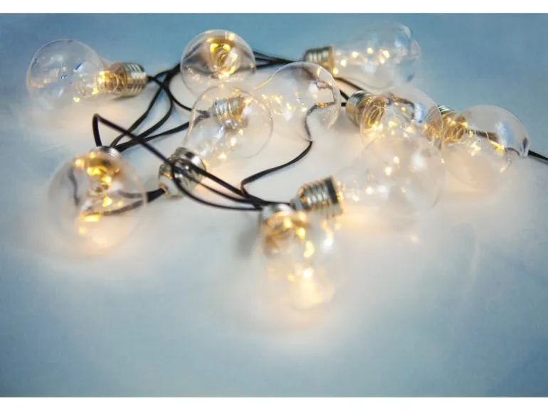 Globo LED-Solarlichterkette Kunststoff Silber-Grau