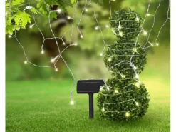 Globo LED-Solarlichterkette 120 LEDs Transparent 20 m