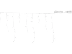 Globo Lichterkette Kunststoff 1,20 m Weiß
