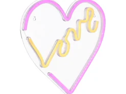 Globo Neon-Wandlampe Weiß 33 cm x 35 cm