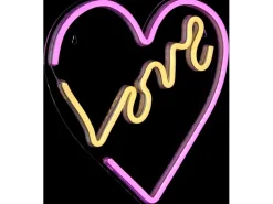 Globo Neon-Wandlampe Weiß 33 cm x 35 cm