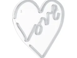 Globo Neon-Wandlampe Weiß 33 cm x 35 cm