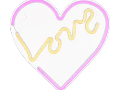 Globo Neon-Wandlampe Weiß 33 cm x 35 cm