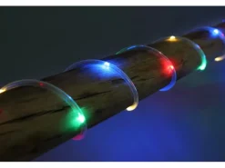 Globo Solar LED-Lichterkette Schwarz 180x LED 500 cm lang