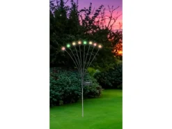 Globo Solarleuchte Edelstahl RGB 70 cm