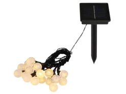 Globo Solarleuchte Kunststoff 15 cm Schwarz Matt