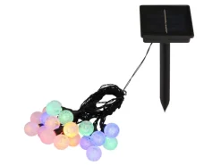 Globo Solarleuchte Kunststoff 15 cm Schwarz Matt