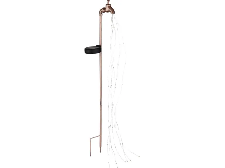 Globo Solarleuchte Metall 80 cm Gold