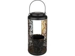 Globo Solarleuchte Metall 41 cm Schwarz Matt