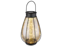 Globo Solarleuchte Metall 30 cm Schwarz Matt