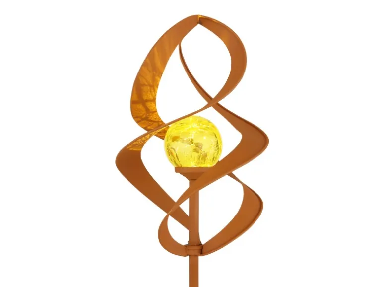 Globo Solarleuchte Metall 90 cm Rost