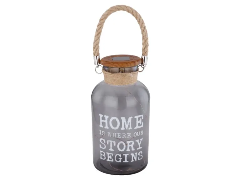 Globo Solarleuchte zum Hängen oder Stellen 10-flammig 20 cm