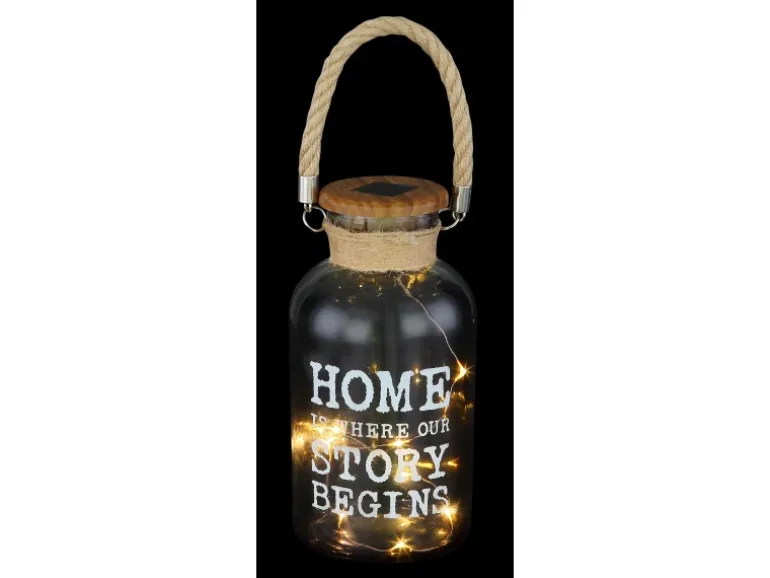 Globo Solarleuchte zum Hängen oder Stellen 10-flammig 20 cm