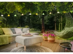 Globo Solar-Lichterkette Kunststoff 10 cm Schwarz Matt