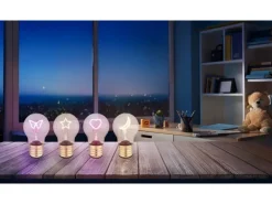 Globo Tischleuchte Lumi Metall Goldfarben LED 70 x 120 mm