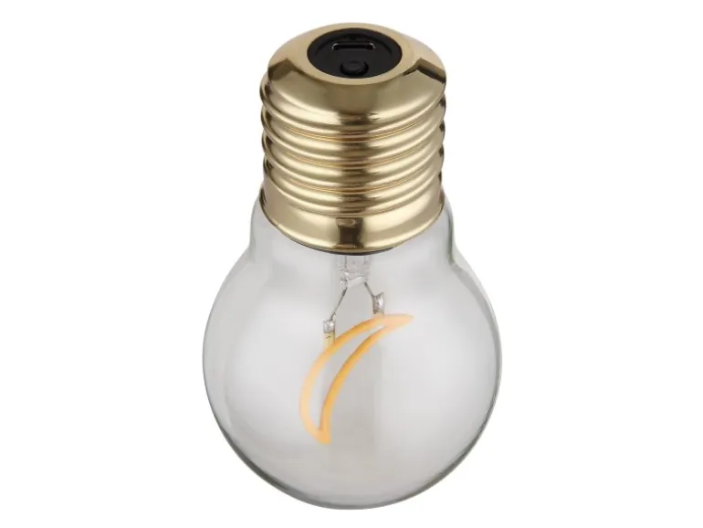 Globo Tischleuchte Lumi Metall Goldfarben LED 70 x 120 mm