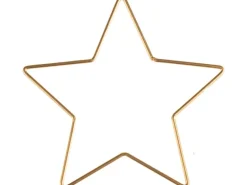 Glorex Metallstern Goldfarben 15 cm x 15 cm x 0,3 cm
