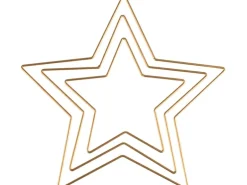 Glorex Metallstern Goldfarben 25 cm x 25 cm x 0,3 cm