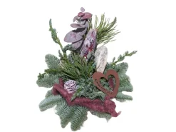 Grabschale mit Protea Topf Ø 15 cm Brombeere