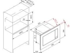 Held Möbel Küchenzeile Mailand 330 cm Grau Hochglanz-Grau Matt mit E-Geräten