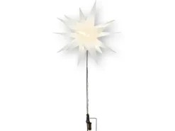 HGD LED-Kunststoff-Stern mit Bodenspieß inkl. LED-Elektrik Ø 60 cm Weiß