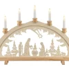HGD Lichterbogen Christi Geburt 7-flammig ca. 58 cm x 4 cm x 37 cm