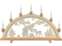 HGD Lichterbogen Wildfütterung 7-flammig ca. 58 cm x 4 cm x 37 cm