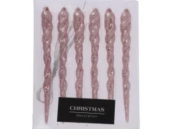 Hängedeko Eiszapfen Pink 6er Set