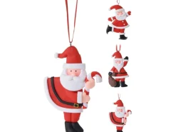 Hängedeko Weihnachtsmann 9 cm 3-fach sortiert
