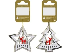 Hänger Holz 2 Arten Natur 8 cm