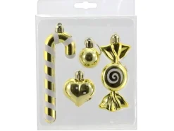 Hänger Kunststoff Gold Set 4 Stück