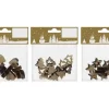 Holz Streudeko 13 Streuteile 3 Arten 1 cm Natur