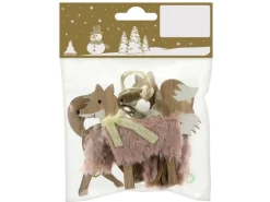 Holzhänger Fuchs 3 Arten 8 cm 3 Stück