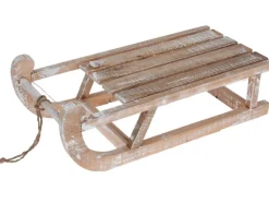 Holz-Schlitten 50 cm mit LED-Beleuchtung