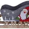 Holzschlitten Xmas mit Nikolaus
