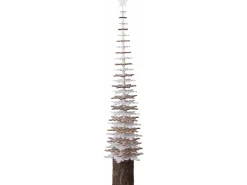 Holz-Tannenbaum in Schneeflockenoptik 68,5 cm