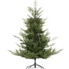 HOMCOM Breiter Weihnachtsbaum Kunststoff Metall 100 x 150H cm