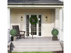 HOMCOM 2er-Set Lavendel Künstliche Pflanzen mit UV Schutz