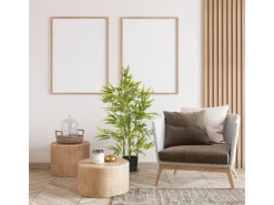 HOMCOM Künstlicher Bambus Robuster Topf