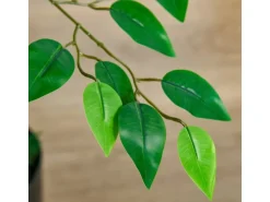 HOMCOM Künstlicher Ficusbaum Kunststoff Zement  15L x 15B x 135H cm