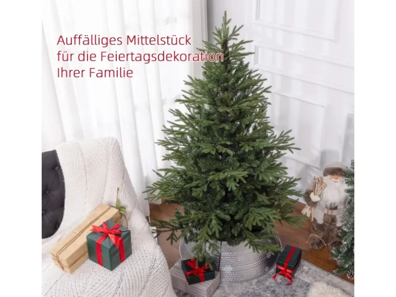 HOMCOM Künstlicher Weihnachtsbaum 150 cm mit 1724 Spitzen