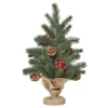 HOMCOM Weihnachtsbaum 50 cm mit 4 Roten Beeren