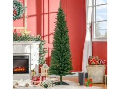 HOMCOM Weihnachtsbaum 1,8 m mit Ständer Kunsttanne