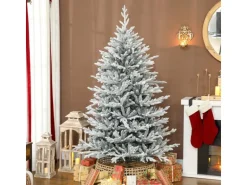 HOMCOM Weihnachtsbaum Kunststoff Metall 109L x 109B x 180H cm