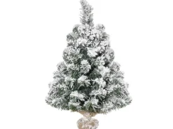 HOMCOM Weihnachtsbaum Kunststoff Polyester 32L x 32B x 60H cm