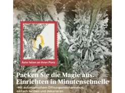 HOMCOM Weihnachtsbaum Kunststoff Metall 93L x 93B x 150H cm