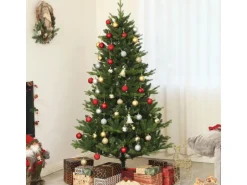 HOMCOM Weihnachtsbaum Kunststoff PE Stahl 105 x 180H cm